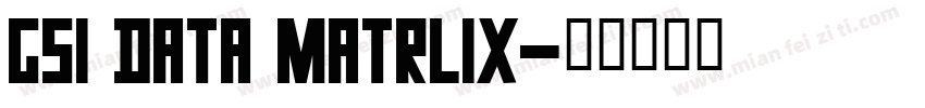GS1 Data Matrlix字体转换